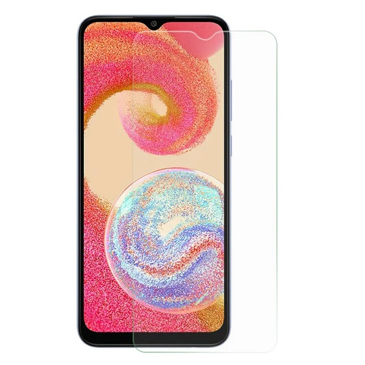 Protecteur d'écran ultra clair AMORUS pour Samsung Galaxy A04e 4G / F04 4G / M04 4G Écran incassable Bord 2.5D Arc Verre à haute teneur en aluminium et silicium