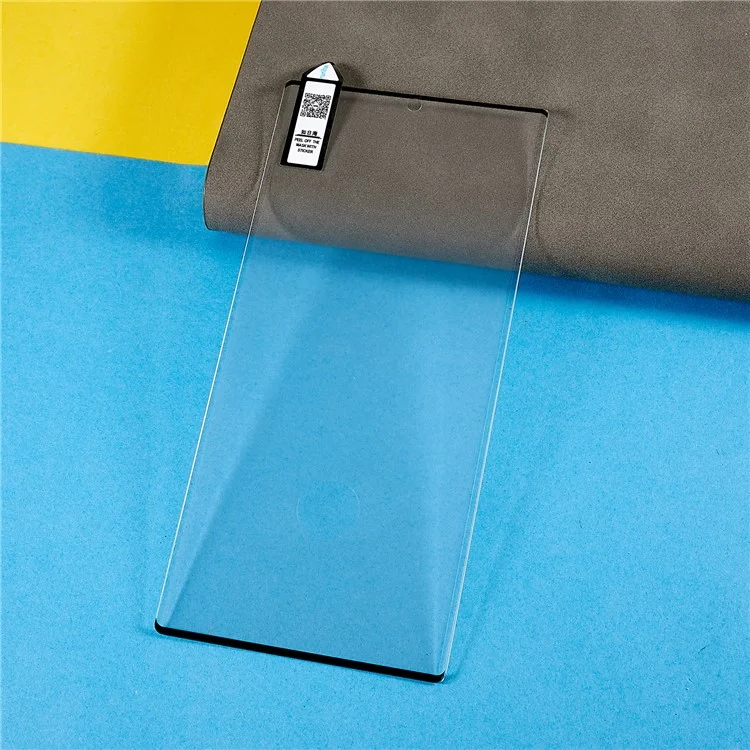 RURIHAI For Samsung Galaxy S23 Ultra Full Cover Side Glue 3D Curved Edge Hot Bending High Aluminium-silicon Glass Screen Protector (Case Friendly)