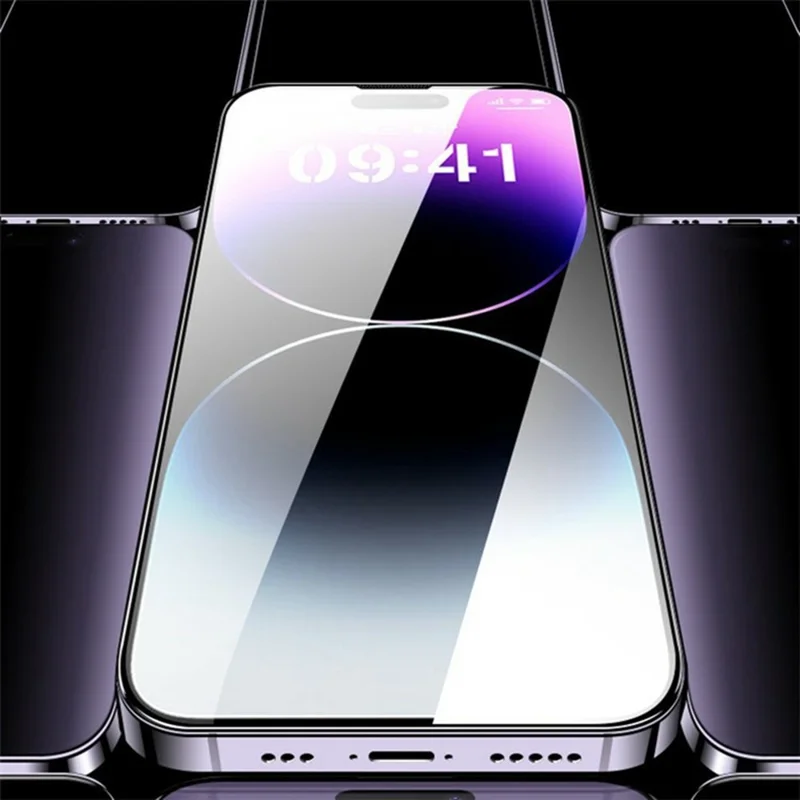 For iPhone Air Full Screen Protector Full Glue Automatic Dust Removal Tempered Glass HD Clear Film with Automatic Alignment Tool - Transparent