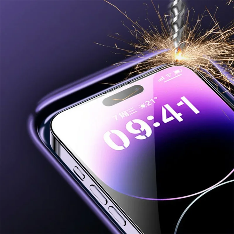 For iPhone 17 Pro Max Full Screen Protector Full Glue Automatic Dust Removal Tempered Glass HD Clear Film with Automatic Alignment Tool - Transparent