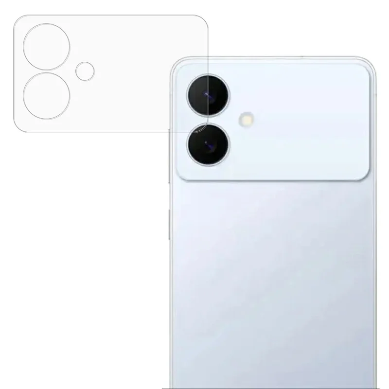 For Samsung Galaxy S26 Edge Tempered Glass Camera Lens Protector Ultra Clear Anti-Scratch Full Coverage Lens Film - Transparent