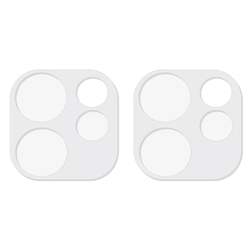 2Pcs For Oppo Reno15 F 5G Full Coverage Camera Lens Protector 3D Arc Edge Anti-Scratch Tempered Glass Lens Film - Transparent