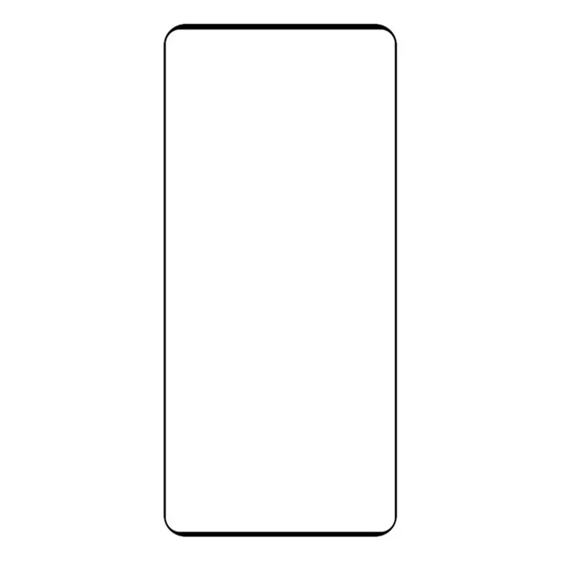 For Realme 16 Pro+ 5G Silk Printing Full Screen Protector Side Glue 3D High Aluminum-Silicon Glass Film - Black