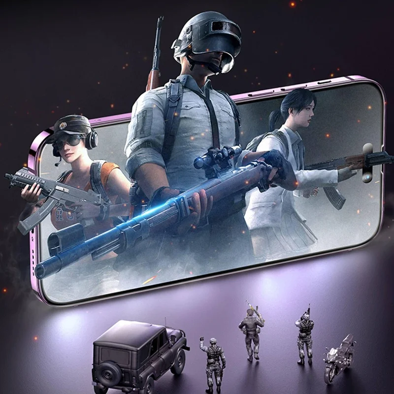 SMARTDEVIL For iPhone 17 Pro Max Full Screen Protector Matte 0.33mm Medium Aluminium Silk Printing Tempered Glass with Installation Tool