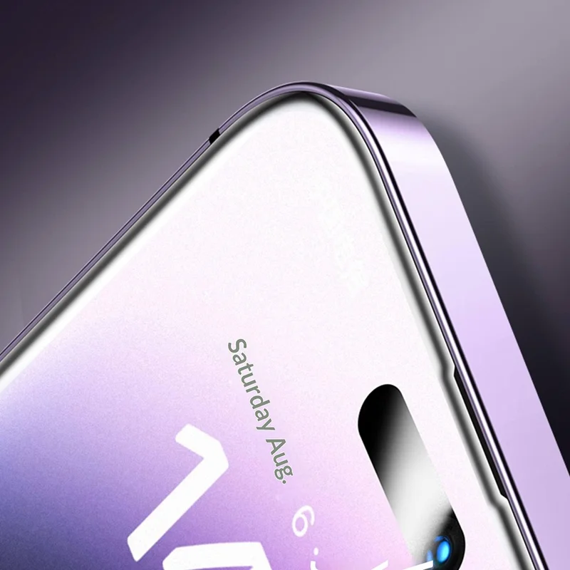 SMARTDEVIL For iPhone 17 Pro Max Full Screen Protector Matte 0.33mm Medium Aluminium Silk Printing Tempered Glass with Installation Tool