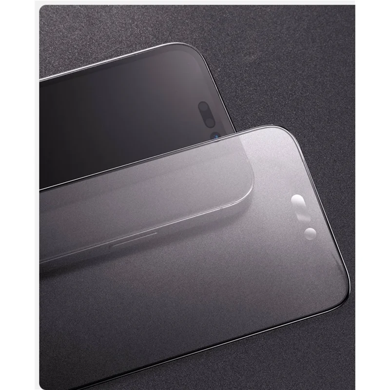 SMARTDEVIL For iPhone 17 Pro Max Full Screen Protector Matte 0.33mm Medium Aluminium Silk Printing Tempered Glass with Installation Tool