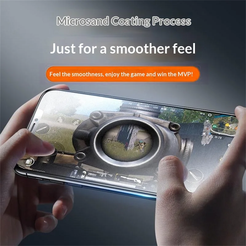 SMARTDEVIL For iPhone 17 Pro Max Full Screen Protector Matte 0.33mm Medium Aluminium Silk Printing Tempered Glass with Installation Tool