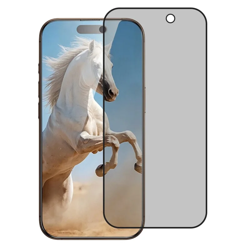 SMARTDEVIL For iPhone 17 Pro Max Anti-spy Full Screen Protector 0.33mm High-aluminum Silk Printing Tempered Glass with Installation Tool