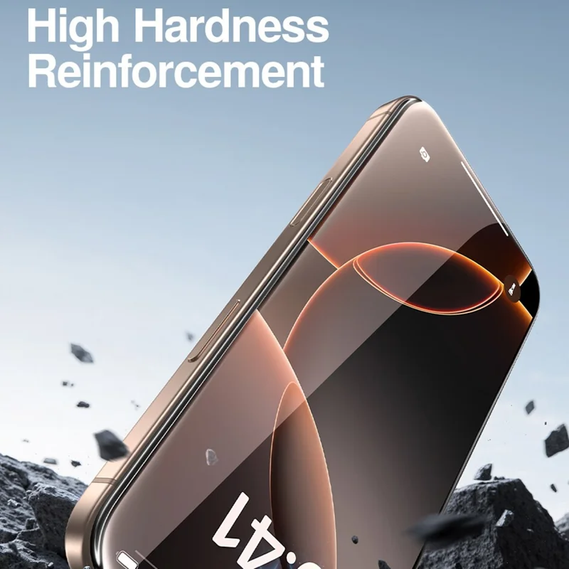 SMARTDEVIL For iPhone 17 Pro Max Anti-spy Full Screen Protector 0.33mm High-aluminum Silk Printing Tempered Glass with Installation Tool