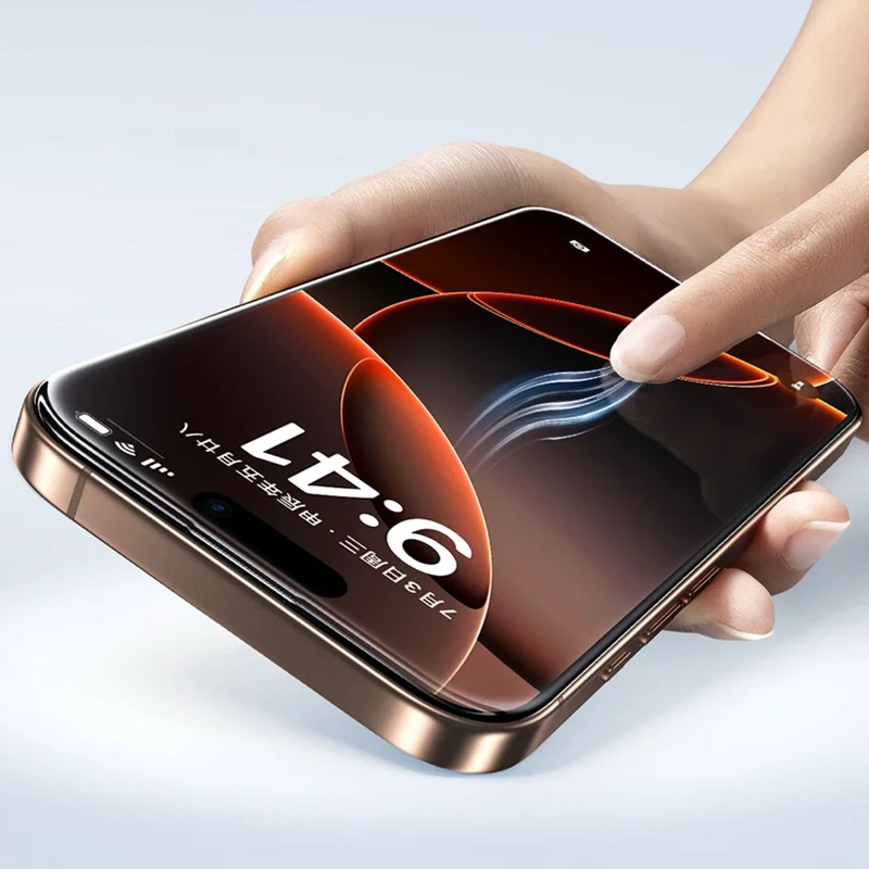 SMARTDEVIL For iPhone 17 Pro Max Anti-spy Full Screen Protector 0.33mm High-aluminum Silk Printing Tempered Glass with Installation Tool