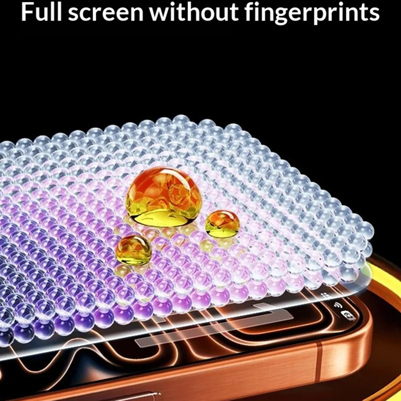 SMARTDEVIL For iPhone 17 Pro Max Anti-spy Full Screen Protector 0.33mm Medium Aluminium Silk Printing Tempered Glass with Installation Tool