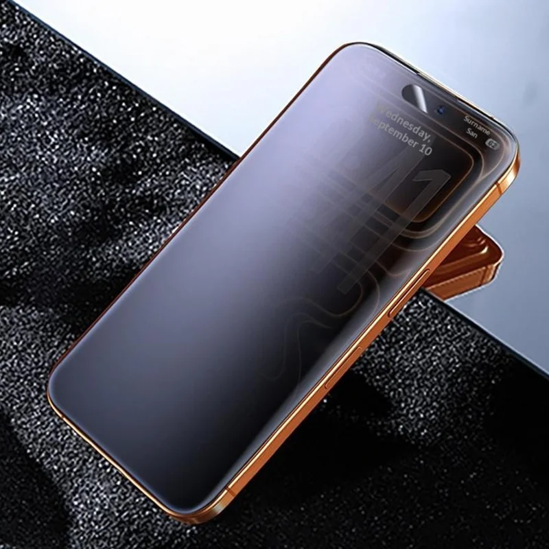 SMARTDEVIL For iPhone 17 Pro Max Anti-spy Full Screen Protector 0.33mm Medium Aluminium Silk Printing Tempered Glass with Installation Tool