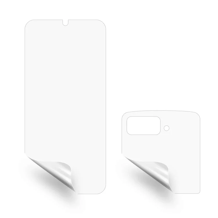 Rurihai 1 Set Pour Motorola Moto Razr 2022 5G Ultra Clear Pet Screw Protector Full Glue Anti-scratch Film Protective Film de Protection