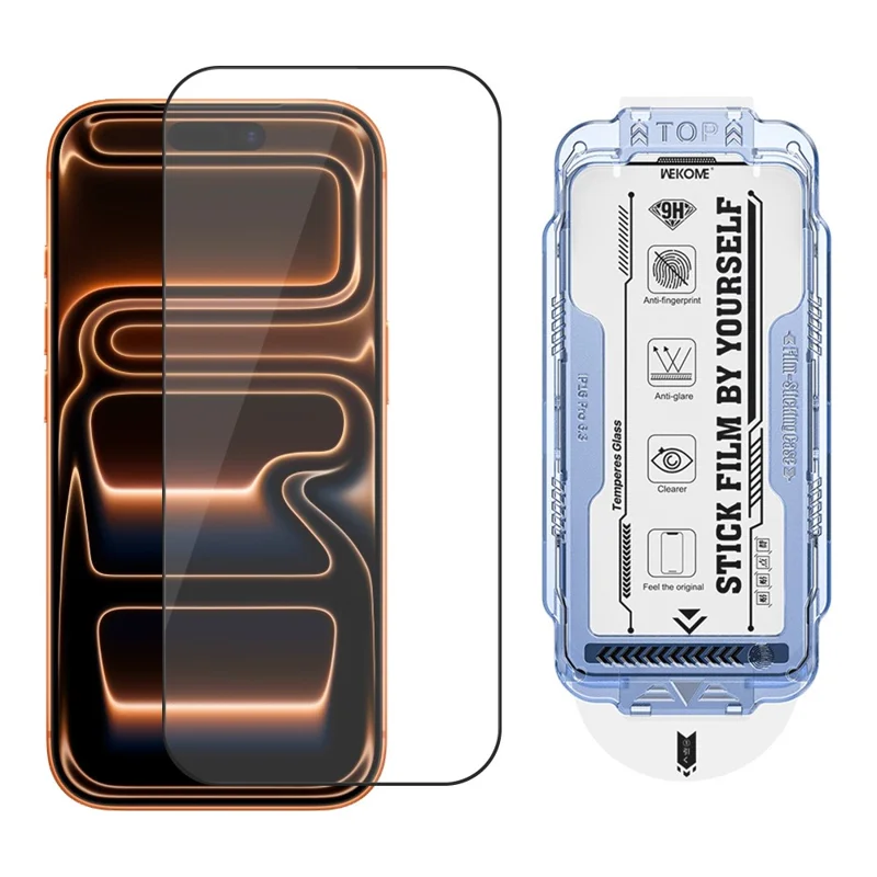 WEKOME WTP-115 For iPhone 17 Pro Full Screen Protector 6D Curved Ultra-Fine Edge HD Tempered Glass Film - Transparent