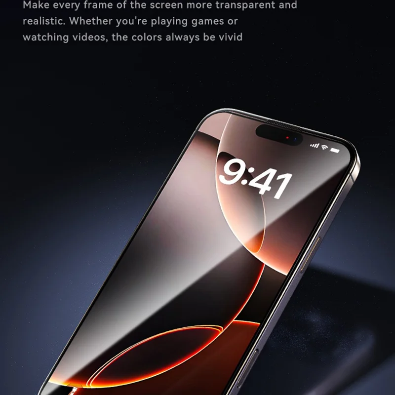 WEKOME WTP-115 For iPhone 17 Pro Full Screen Protector 6D Curved Ultra-Fine Edge HD Tempered Glass Film - Transparent