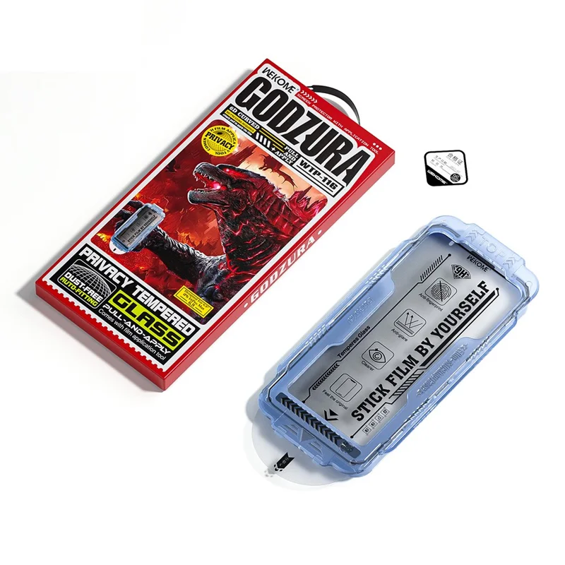 WEKOME WTP-116 For iPhone Air Full Screen Protector 6D Curved Ultra-Fine Edge Privacy Tempered Glass Film - Black