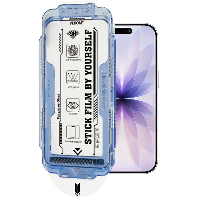 WEKOME WTP-117 For iPhone 17 Screen Protector 6D Curved Ultra-Fine Edge AR Matte Full Coverage Tempered Glass Film - Transparent