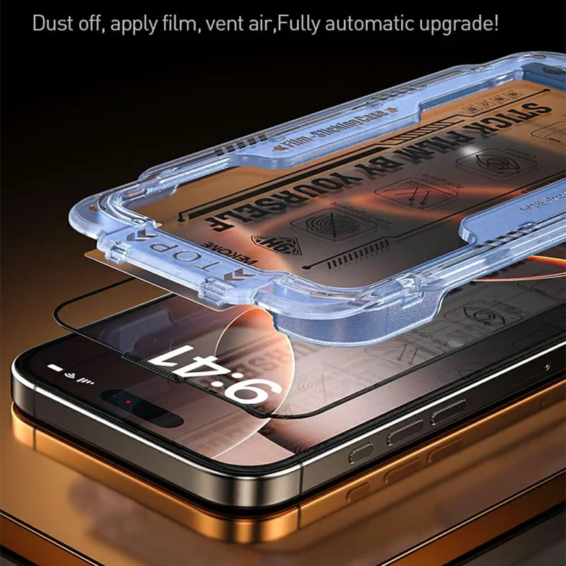 WEKOME WTP-117 For iPhone 17 Screen Protector 6D Curved Ultra-Fine Edge AR Matte Full Coverage Tempered Glass Film - Transparent