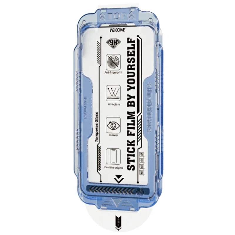 WEKOME WTP-117 Para iPhone Air Protector de Ecrã 6D Curvo Borda Ultrafina Fosco AR Cobertura Total Filme de Vidro Temperado - Transparente