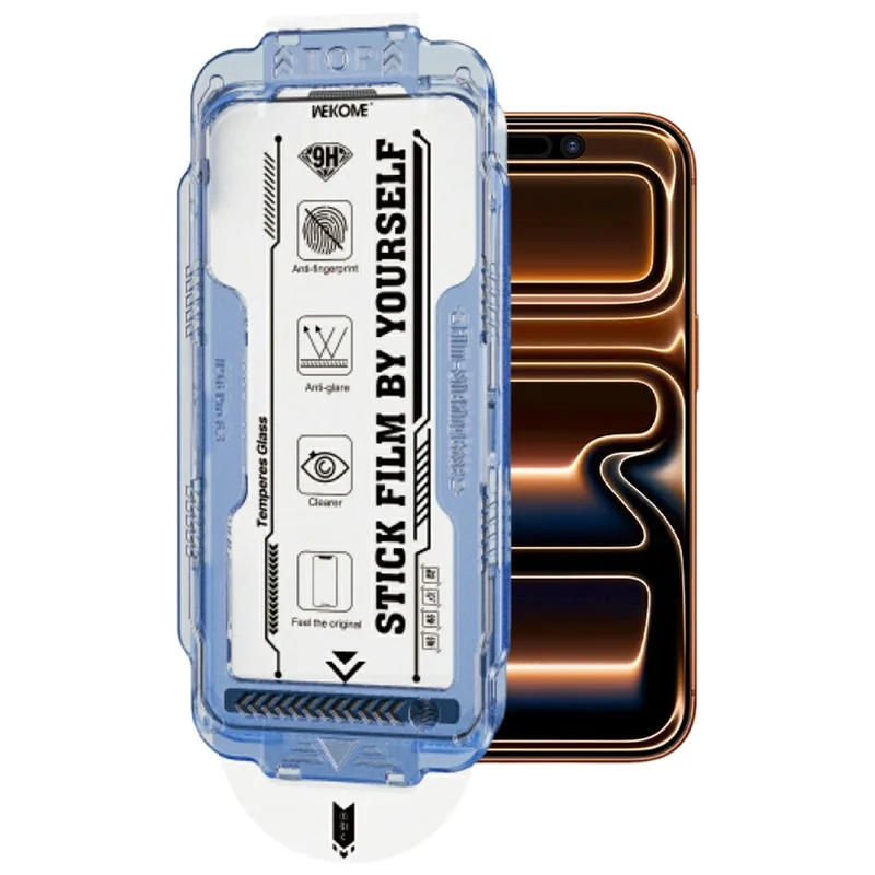 WEKOME WTP-117 For iPhone 17 Pro Screen Protector 6D Curved Ultra-Fine Edge AR Matte Full Coverage Tempered Glass Film - Transparent