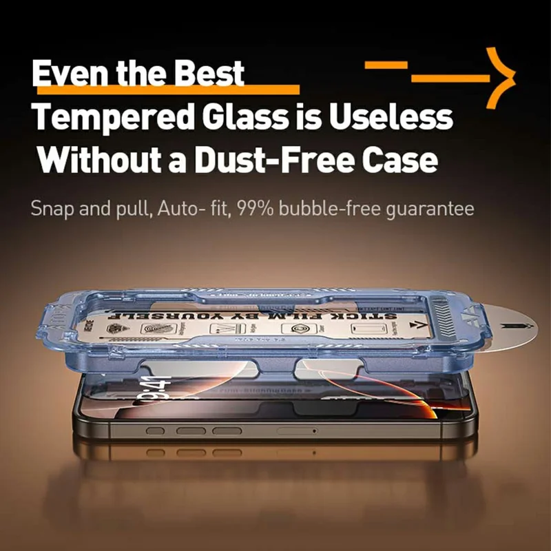 WEKOME WTP-117 For iPhone 17 Pro Screen Protector 6D Curved Ultra-Fine Edge AR Matte Full Coverage Tempered Glass Film - Transparent