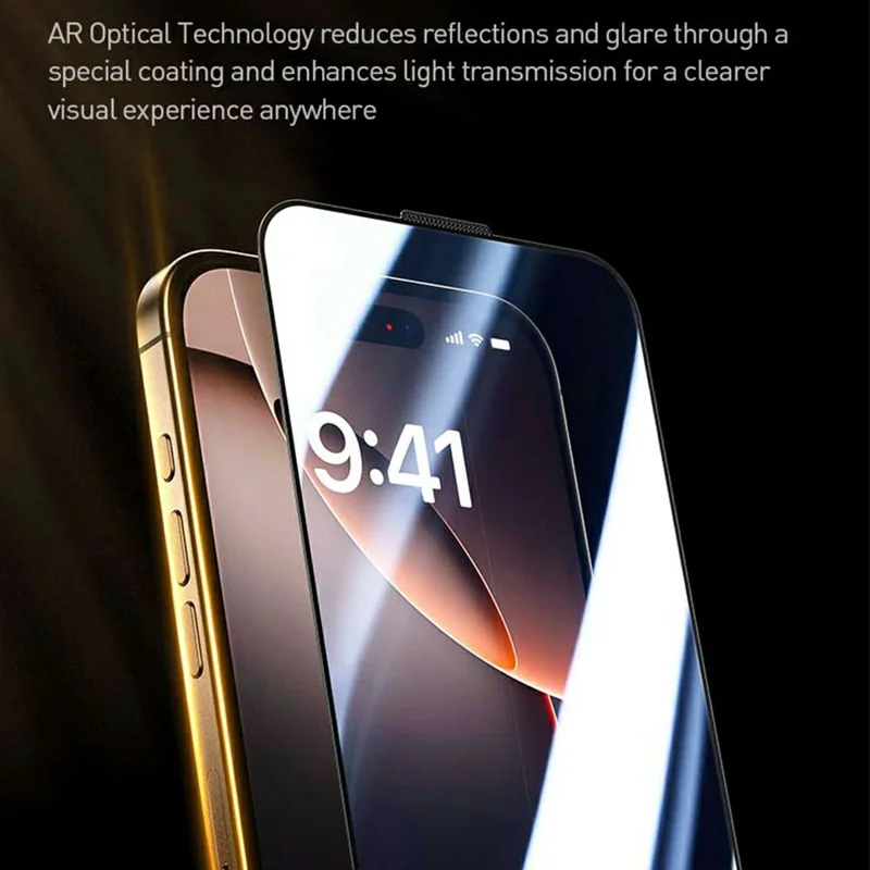 WEKOME WTP-117 For iPhone 17 Pro Max Screen Protector 6D Curved Ultra-Fine Edge AR Matte Full Coverage Tempered Glass Film - Transparent