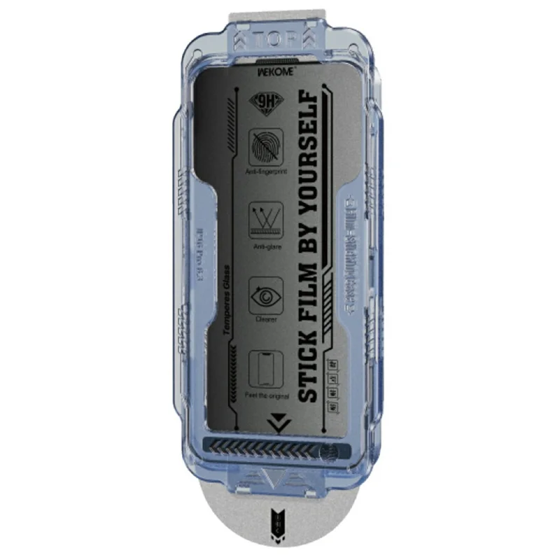 WEKOME WTP-118 Para iPhone 17 Pro Protector de Ecrã 6D Curvo com Borda Ultrafina Mate, Cobertura Total, Privacidade, Vidro Temperado - Preto