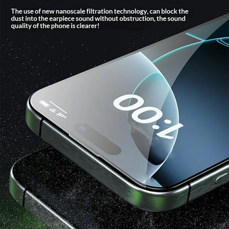 WEKOME WTP-118 For iPhone 17 Pro Max Screen Protector 6D Curved Ultra-Fine Edge Matte Full Coverage Privacy Tempered Glass Film - Black