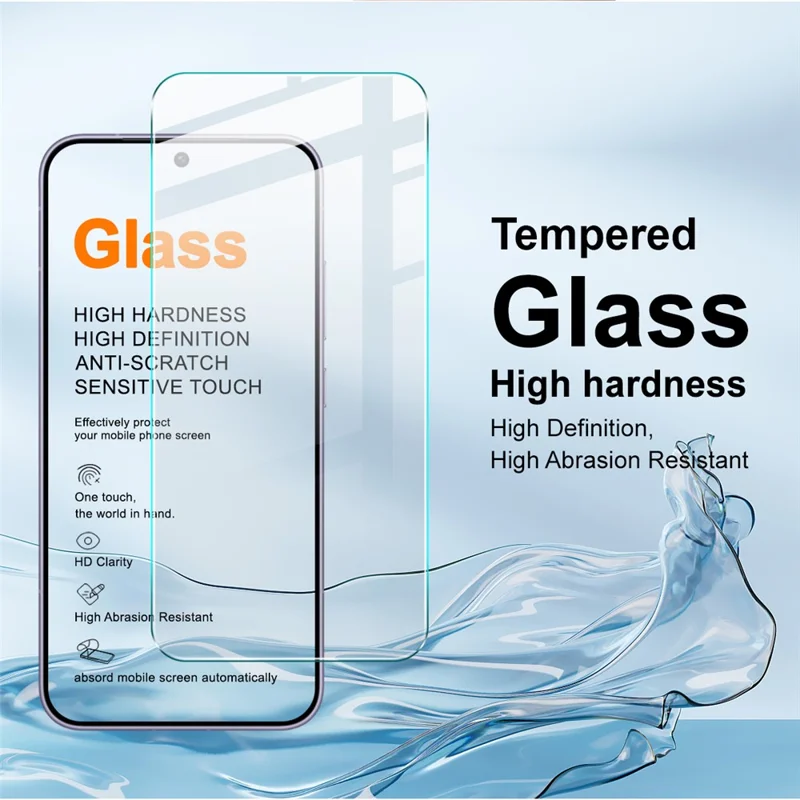IMAK H Series For Honor Magic8 Pro Air 5G Screen Protector Tempered Glass Film (Not Complete Coverage) (Fingerprint Unlock) - Transparent
