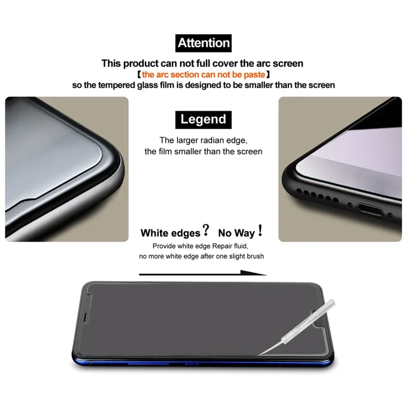 IMAK H Series For Honor Magic8 Pro Air 5G Screen Protector Tempered Glass Film (Not Complete Coverage) (Fingerprint Unlock) - Transparent