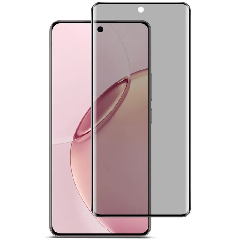 IMAK For Realme 16 Pro+ 5G Anti Spy Screen Protector Full Cover Side Glue Tempered Glass Film - Black