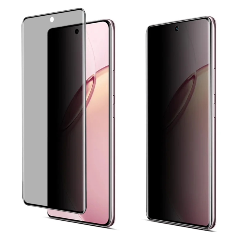 IMAK For Realme 16 Pro+ 5G Anti Spy Screen Protector Full Cover Side Glue Tempered Glass Film - Black