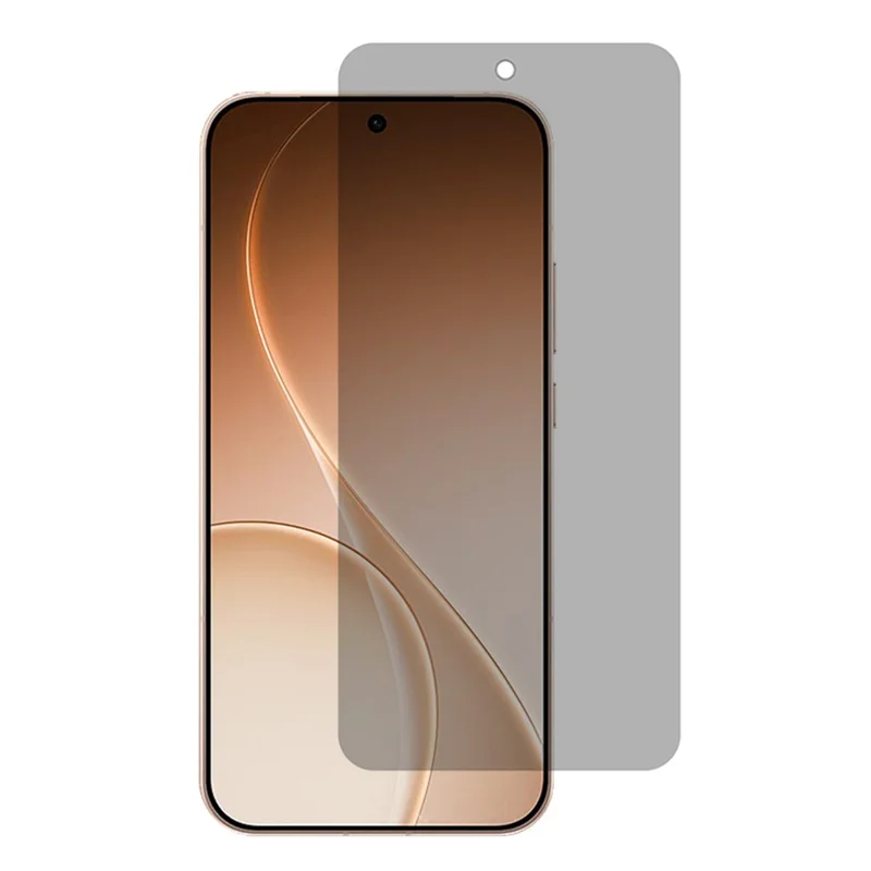 For Oppo Reno15 Pro Max 5G (Global)  /  Reno15 Pro 5G (China) Anti-Spy Tempered Glass Screen Protector Full Covering Scratch-Resistant Film - Black