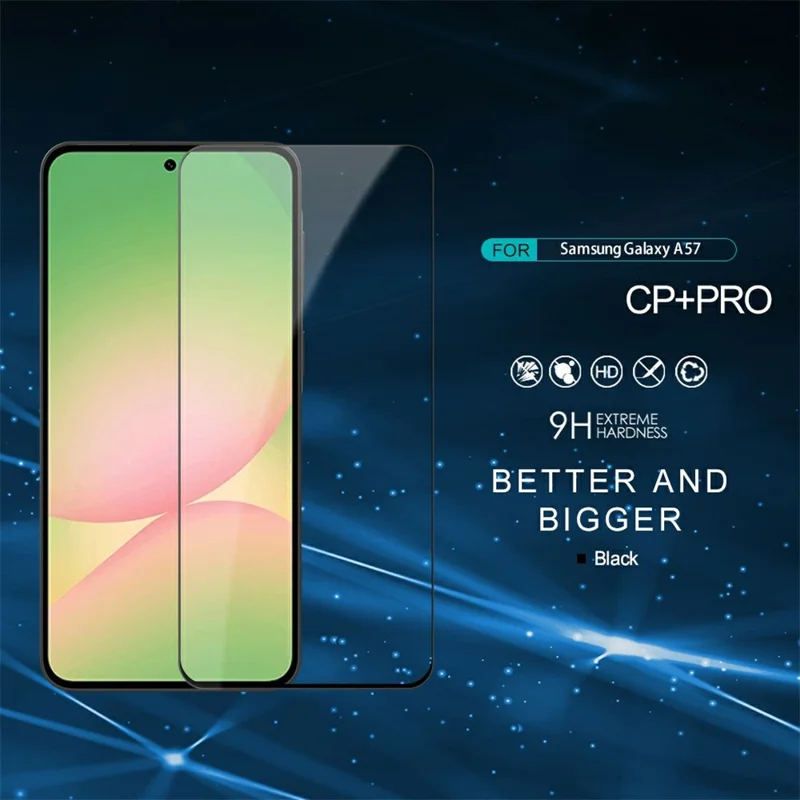 NILLKIN CP+PRO For Samsung Galaxy A57 5G Screen Protector Ultra Clear Full Coverage AGC Glass Film - Transparent