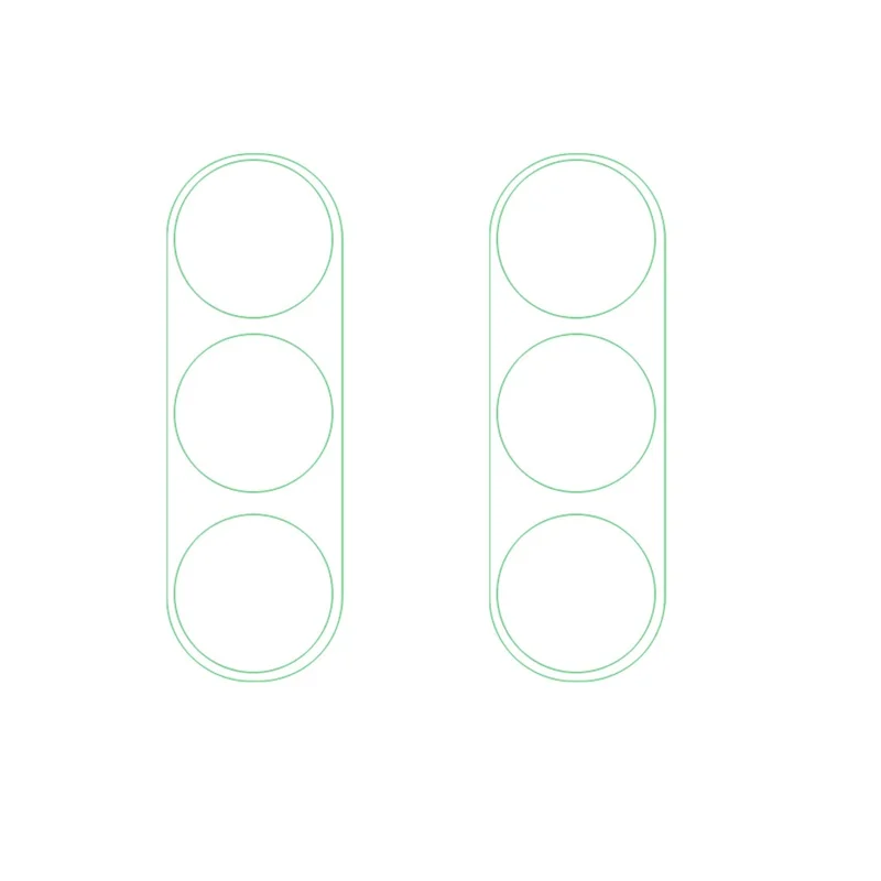 For Samsung Galaxy A54 5G 2Pcs  /  Set High Definition Camera Lens Protector 3D Arc Edge Tempered Glass Lens Film