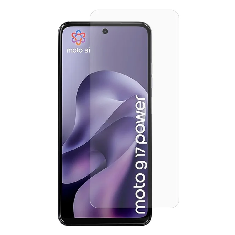 AMORUS For Motorola Moto G17 Power 4G High Aluminum-silicon Glass Film Anti-Scratch 2.5D Arc Edge Screen Protector, NOT Complete Covering - Transparent