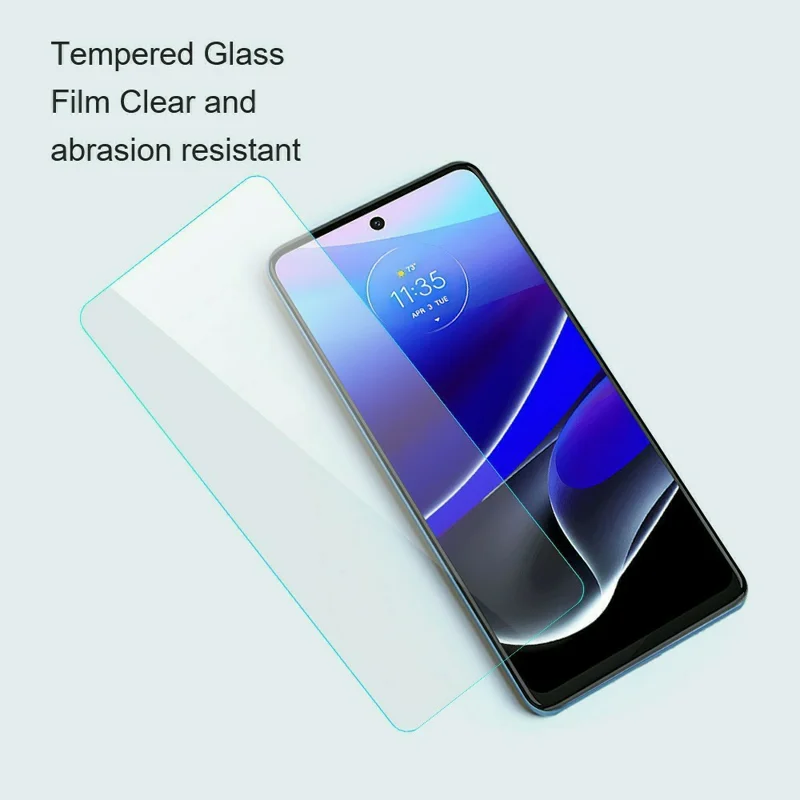 AMORUS For Motorola Moto G17 Power 4G High Aluminum-silicon Glass Film Anti-Scratch 2.5D Arc Edge Screen Protector, NOT Complete Covering - Transparent