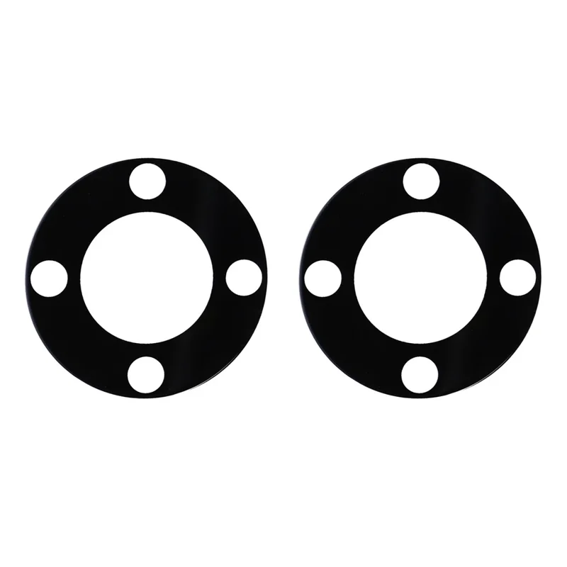 2Pcs For Honor Magic8 Lite 5G Camera Lens Protector 2.5D Arc Edge Silk Printing Tempered Glass Full Coverage Rear Lens Film - Black