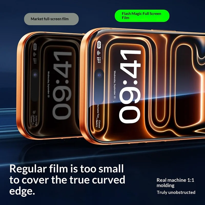 SMARTDEVIL For iPhone 15 Pro Screen Protector 0.33MM HD High Aluminium-Silicon Glass Film (NOT Complete Covering) with Installation Tool - Transparent