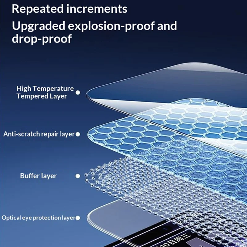 SMARTDEVIL For iPhone Air Anti-blue Light Screen Protector 0.33mm High Aluminium-Silicon Tempered Glass Film (Not Complete Covering) with Installation Tool