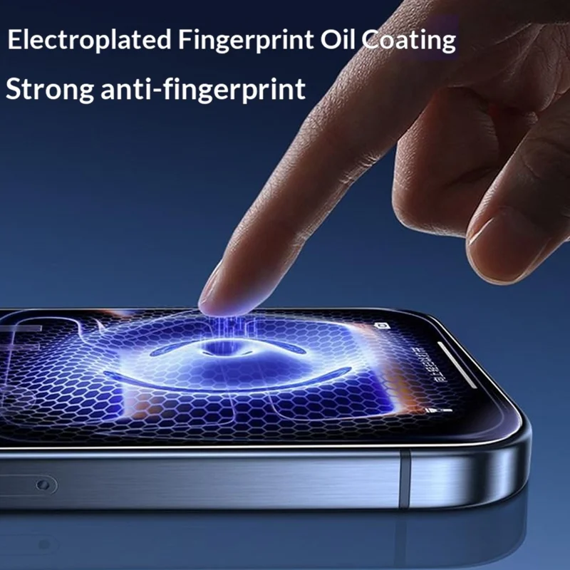 SMARTDEVIL For iPhone 17 Pro Max Anti-blue Light Screen Protector 0.33mm High Aluminium-Silicon Tempered Glass Film (Not Complete Covering) with Installation Tool