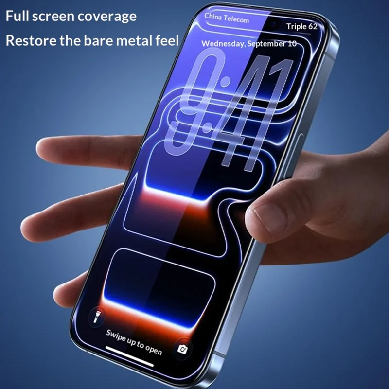 SMARTDEVIL For iPhone 16 Plus Anti-blue Light Screen Protector 0.33mm High Aluminium-Silicon Tempered Glass Film (Not Complete Covering) with Installation Tool