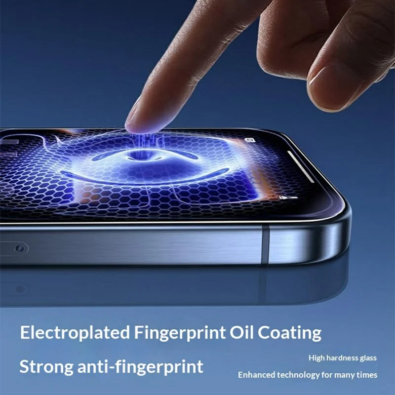 SMARTDEVIL Anti-blue Light Screen Protector For iPhone 14 Plus  /  13 Pro Max 0.33mm High Aluminium-Silicon Tempered Glass Film (Not Complete Covering) with Installation Tool