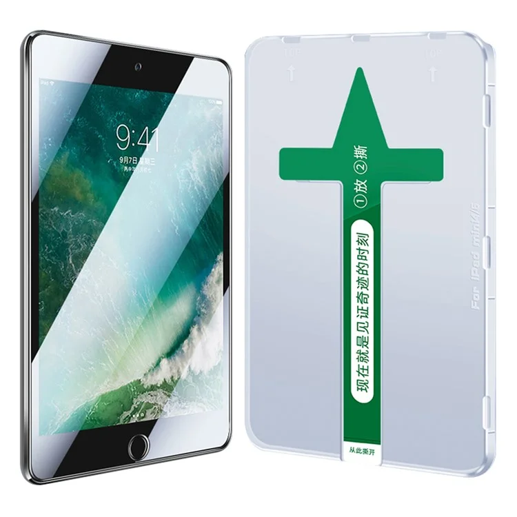 Für iPad mini 4 / Mini (2019) 7,9 Zoll Anti-explosion Temperiertes Glass-anti-fingerabdruck HD Clear Screen Protector Mit Kunststoffeinspritzungsinstallationswerkzeug