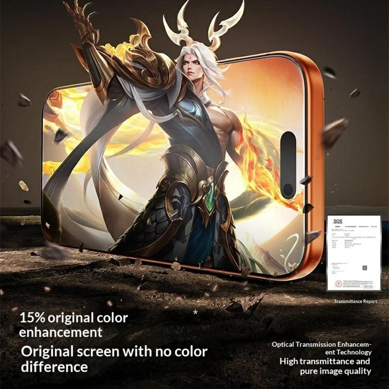 SMARTDEVIL For iPhone Air Screen Protector 0.33mm Medium Aluminium Matte Tempered Glass with Installation Tool (Not Complete Covering)