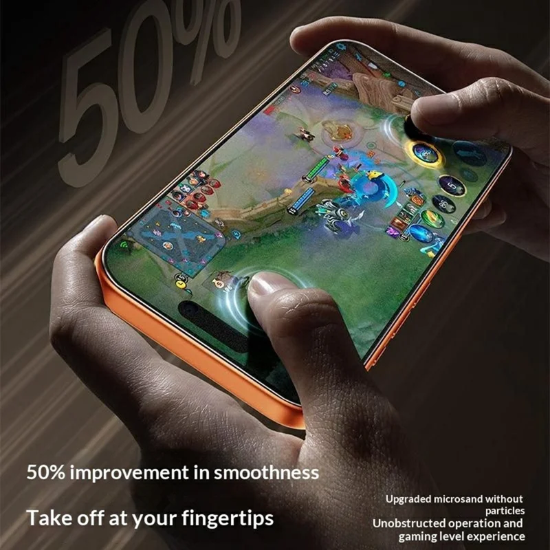 SMARTDEVIL For iPhone 17 Pro Screen Protector 0.33mm Medium Aluminium Matte Tempered Glass with Installation Tool (Not Complete Covering)