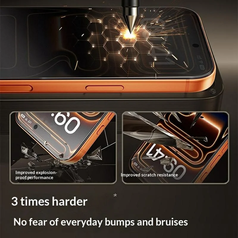 SMARTDEVIL For iPhone 16 Pro Max Screen Protector 0.33mm Medium Aluminium Matte Tempered Glass with Installation Tool (Not Complete Covering)