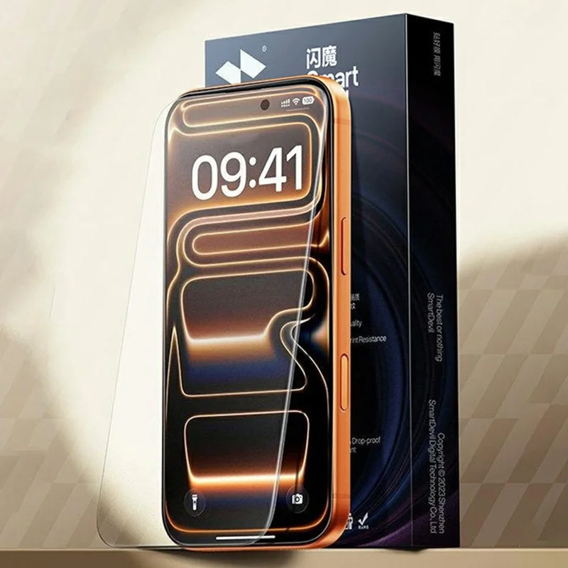 SMARTDEVIL Screen Protector For iPhone 14 Plus  /  13 Pro Max 0.33mm Medium Aluminium Matte Tempered Glass with Installation Tool (Not Complete Covering)