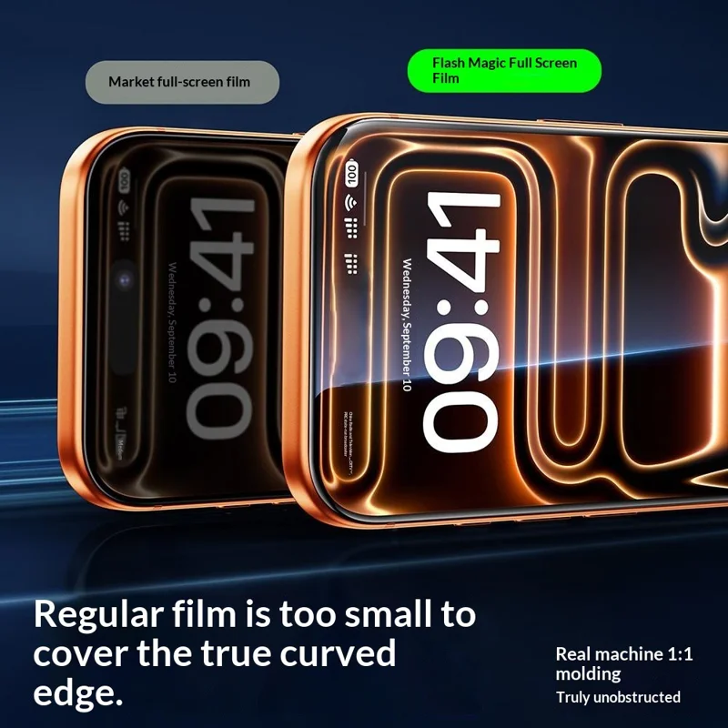 SMARTDEVIL Full Screen Protector For iPhone 16  /  15 0.33mm Silk Printing High Aluminium-Silicon HD Tempered Glass with Installation Tool - Transparent