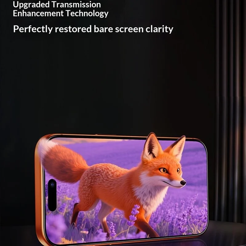 SMARTDEVIL For iPhone 14 Pro Full Screen Protector 0.33mm Silk Printing High Aluminium-Silicon HD Tempered Glass with Installation Tool - Transparent